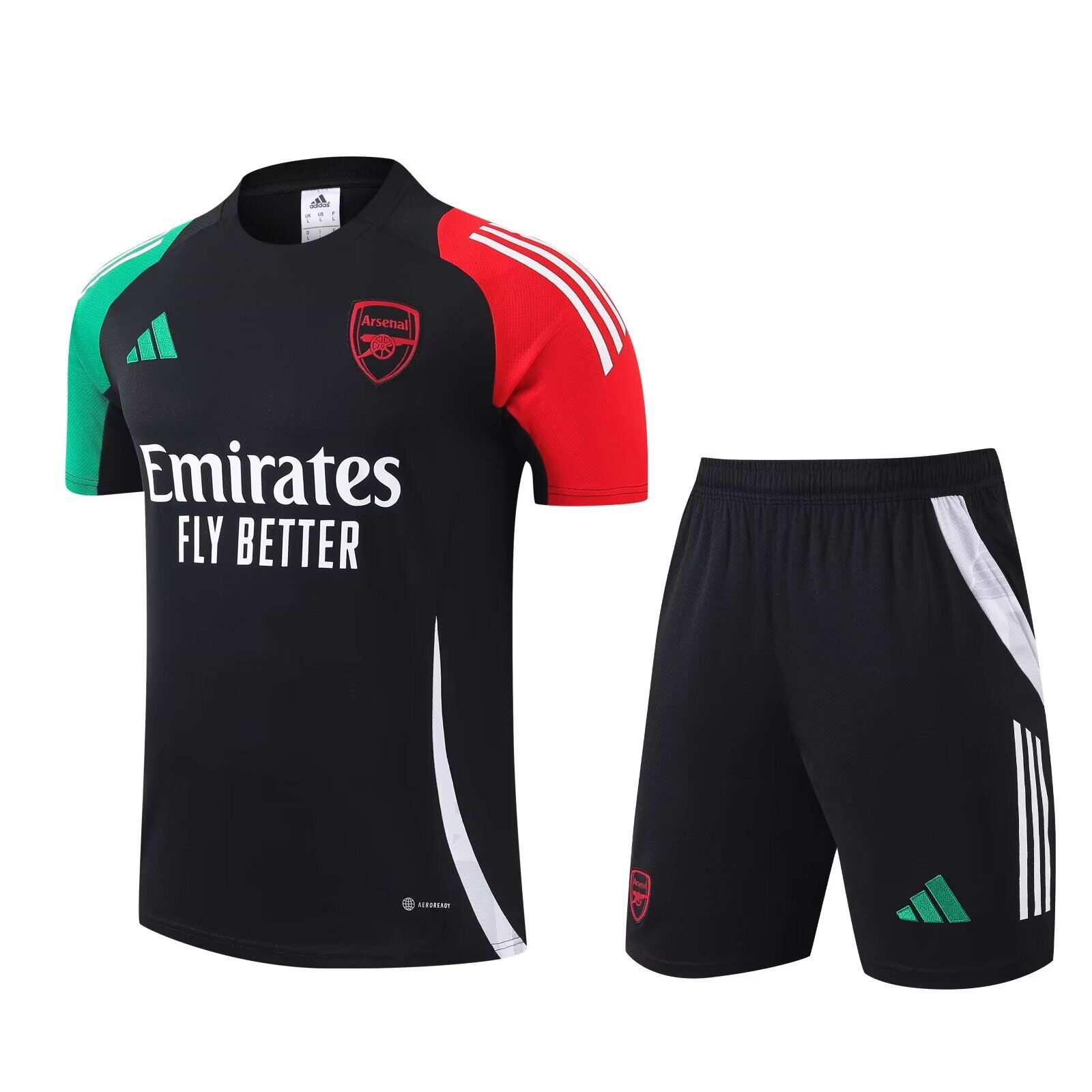 AAA Quality Arsenal 24/25 Black/Green/Red Training Kit Jerseys